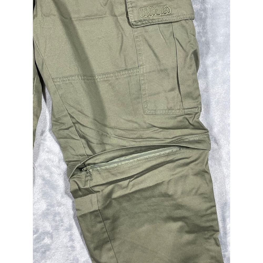 Empyre Convertible Cargo Pants Belted Olive Green Mens Medium Zip Off Shorts - Picture 4 of 13
